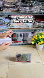 Celana Dalam Pria Agree 7001 Bahan Katun | Cd Cowok Karet Kerut Isi 3pcs
