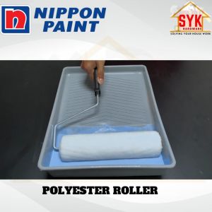 SYK Polyester Roller Refill 7 Inch Roller Handle Painting Tools Set Tray Berus Cat Roller Dinding Rumah Cat Tray