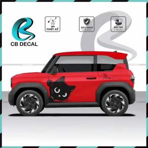 Tem dán xe Vf3 - Decal ChipBap dán xe - tem 2 bên sườn