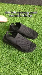 ATIKOTA Womens Sandals New Arrival Flip Flops Style Mesh Platform Open Toe Design Flying Weaving Large Size Wedge Sandal