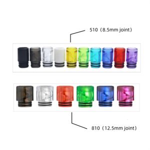 Straw Joint 10PCS/PACK 510 810 Plastic Inner Spiral Drip TipS