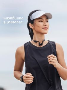 หมวกกันแดดทรงกลมสำหรับวิ่ง Decathlon สำหรับผู้ชายและผู้หญิงในฤดูร้อน หมวกกันแดดป้องกันแสงแดด หมวกพับได้ หมวกกันแดดแบบสวมสบาย