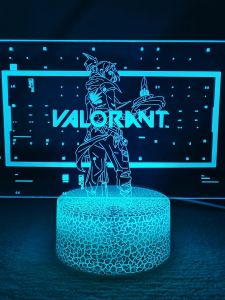 Đèn Ngủ Sinh Nhật Ví Dụ Về Các Mặt Hàng Phụ Trợ Cho Valorant Fearless Contract Quà Tặng Lý Tưởng Cho Người Hâm Mộ Trò Chơi Điện Tử