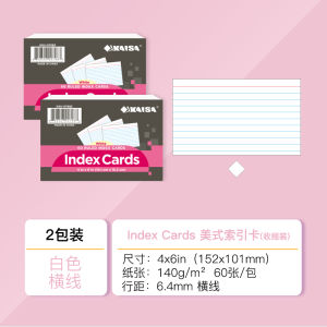 Memo and Note Taking Index Cards Single Line and Blank
