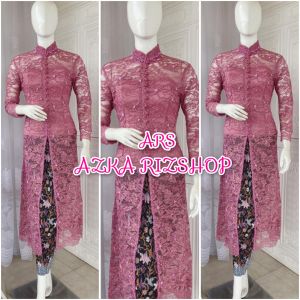 Atasan kebaya payet wisuda eksklusif kebaya brukat kebaya pesta kebaya modern + longtorso bisa COD