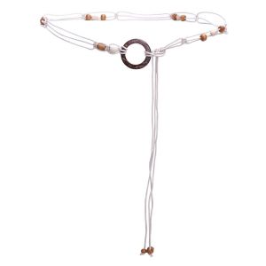 BILLI ZILLY | Boho Weaving Belt with Tassel Detail Brown