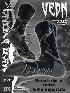 Veidoorn | Mens Thickened Basketball Socks with Towel Bottom for Running Training