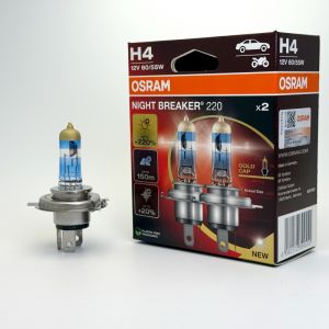 Osram | OSRAM Night Breaker 220 Car Lamps H4 H7 H11 Halogen Headlight +220% Power Bright +150m Long Beam Original Light 12V Germany 2x