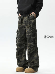 Grace Rub | Casual Camouflage Workwear Pants Men