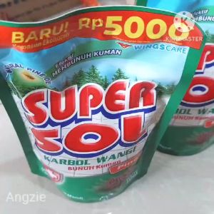 3 pouch SUPERSOL Karbol Wangi 250 ML ( kemasan 5000 )