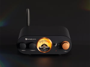 Fosi Audio MC101 Bluetooth Stereo Amplifier Home Audio Mini Amp with VU Meter 2 Channel HiFi Receiver for Passive Speaker