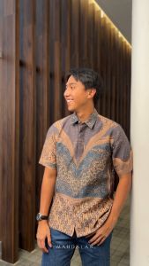 Anggara - Mandalas Kemeja Batik Pria Premium Lengan Pendek