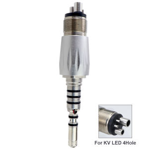 Dental LED Quick Coupler Coupling Fit Fiber Optic Handpiece 4Hole Connect Dentistry tools