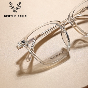 Gentle Fawn Frame Kacamata Lensa Plano Bentuk Kotak Bahan Alloy Acetate Kuat Lentur Bisa Minus Photocromic Bluecromic 71024