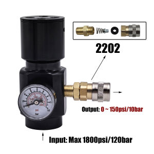 HPA Air Low Pressure Regulator 0-150psi Portable Micro CO2 Regulator American Standard Adapter Accessories for Pneumatic Tools