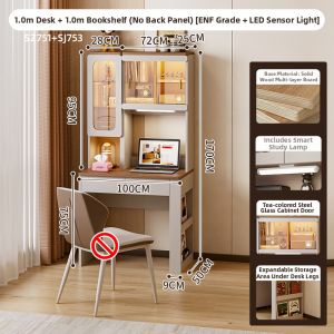 ZUNTONGGE | Book Desk Vanity Solid Wood Storage Table Home Use