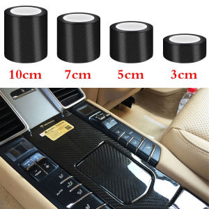 Car Sticker Carbon Fiber Sticker for Car Motorcycle Carbon Fiber Tape Set for Car Door Sill Side Mirror Protect Film