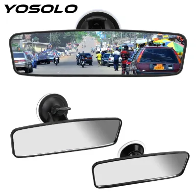 YOSOLO 360 ° Gương Chiếu Hậu Ô Tô Đa Năng Góc Rộng Có Thể Xoay Và Điều Chỉnh Độ Cao Bằng Cốc Hút