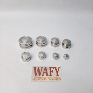 Monel Stainless Monel Tutup Baut 8 sd 24 Variasi Stainles 1 Pcs Tutup Baut Shock Tutup Baut Blok Mesin Tutup Baut As Roda Tutup Baut Motor Stenlis ariasi Stanlis 1 Biji