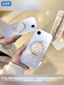 UGP | Rotating Stand Case for iPhone Clear Matte Texture Card Slot Anti-Drop Full Cover