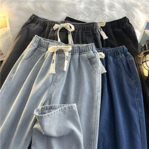 Quần Jeans Nam Ống Thẳng Rộng Phong Cách Mỹ Quần Thường Ngày Mùa Xuân Thu Quần Dài Cạp Thấp Quần Dài Thường Ngày
