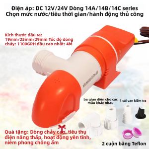 Máy Bơm Nước Biển Áp Suất Cao 1100 GPH Máy Bơm Ngang Tự Động Cảm Ứng Bền Bỉ DC 12V/24V