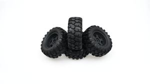 RCXAZ 4pcs 89mm 1/10 1/12 Crawler Truck Tires Tyre Wheel With 12mm Hex For MN128,AXIAL TRAXXA TRX4 1/16 E-Revo W192 12428 Rc Car