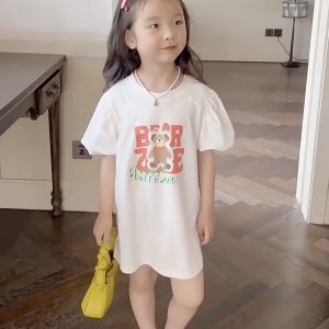 kyiibaby Summer kindergarten girls thin style Waffle letter vest + shorts two suits kybb169