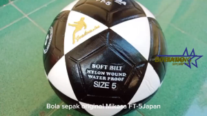 Bola Sepak Original Mikasa FT-5 Japan Bahan Kulit PU Super Premium Tahan Air Kuat dan Awet