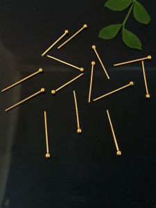 Gold Titanium Steel Beading Materials for DIY Handmade Jewelry Accessories Traditional Style Needle Ball Needle Fresh out