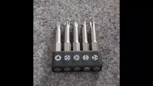 Precision Y U Shaped Triangle Screwdriver Magnetic Bit 1/4in Inner Cross Three Points Screw Driver Security Tip For Power Drill