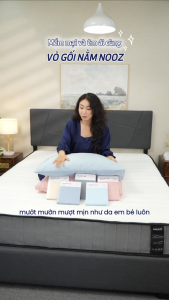 Vỏ Gối Nằm NOOZ Lụa Tencel 60s Mềm Mịn 50x70cm Vải Trơn Nhiều Màu NOOZ Home Goods Bedding