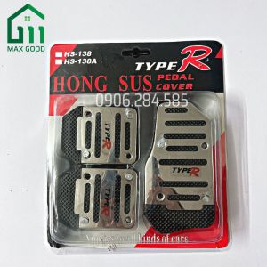 Ốp Bọc Chân Ga Chân Phanh Cho Xe Hơi Số Sàn Số Tự Động Phong Cách Thể Thao