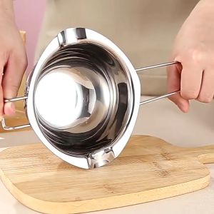 Melting Chocolate Pot Stainless Steel Milk Chocolate Caramel Butter Bowl Boiler 201 Steel Food Grade Non Stick Kitchenwares Utensils Cooking Accessories Baking Essentials