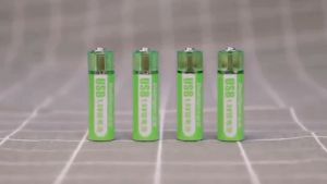 Doublepow Quick Charge 1.2 Hours 1.5V AA Size 1800mWh Lithium USB Rechargeable Batteries with magnetic for toys