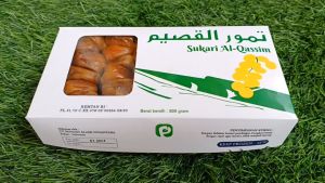 Grosir Murah / Kurma Basah Sukkari Sukari ASLI Al Qasim Box 500 Gram