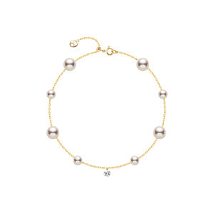 Helas | Freshwater Pearl Cultured Diamond 14K Gold Bracelet
