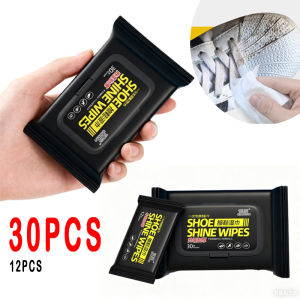 12Pcs/30Pcs Disposable Shoes Clean Wipes Portable White Shoes Cleaning Care Wipes Sneakers Cleaning Quick Wet Wipe Quick Clean
