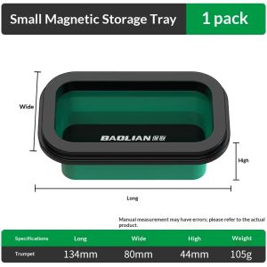 Magnetic Tray Silicone Organizer Screws With Compartments Bowl Tool Collapsible Box Storage Plastic Part for Plumber