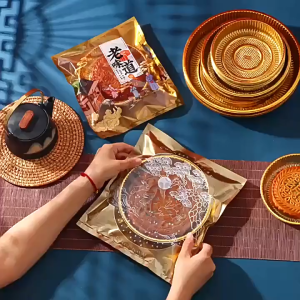 Set 10 khay túi đựng bánh trung thu 250g khay túi đựng bánh trung thu 300g