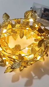 2/3/5M Simulation Golden Leaf LED String Lights Battery Powered Indoor Decoration Birthday Party Wedding Christmas Festival Decoration String Lights