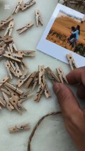 Wooden Clip / Klip jepitan kayu / Untuk gantungn foto dekorasi dinding ( harga 5 pcs )