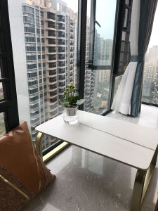 Nordic Style Small Tea Table Rock Panel Floating Window Desktop Computer Study Low Table Luxury Minimalist Design Home Furniture