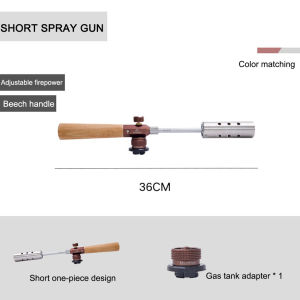 12000kcal Gases Torch Portable High-power Outdoor BBQ Blowtorch Detachable Camp Flamethrowers Manual Ignition for Food Processing BBQ