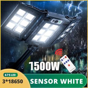 675LED Solar Street Light Motion Sensor Light Atuo on/off Induction Solar Light Outdoor Waterproof Adjustable Folding Solar Wall Light