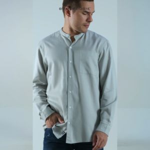 Bombboogie Kemeja Koko Pria Harven Light Grey 24933B5LG