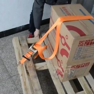 Cargo Strap Hooked Straps Container Cargo Securing Ratchet Tightener Strapping Straps Truck Tensioner Rope