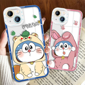 Casing OPPO Reno6 Z 5G OPPO Reno 7 5G Reno7 5G Reno 6z 5G Original Shockproof Cartoon Doraemon Crystal Soft Casing Full Cover Camera Protection Transparent Cellphone Case
