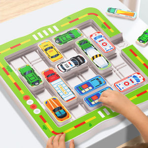 Parking Puzzler Game Magnetic Car Toy With 360/750 Traffic Challenges For Kids Brain Teaser Cognitive STEM Educational Toy Gift