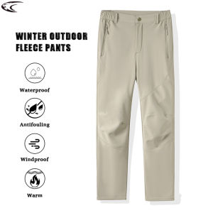 LNGXO Womens Winter Fleece Pants Waterproof Windproof Thermal Work Pants Hiking Trekking Mountaineering Sports Warm Trousers